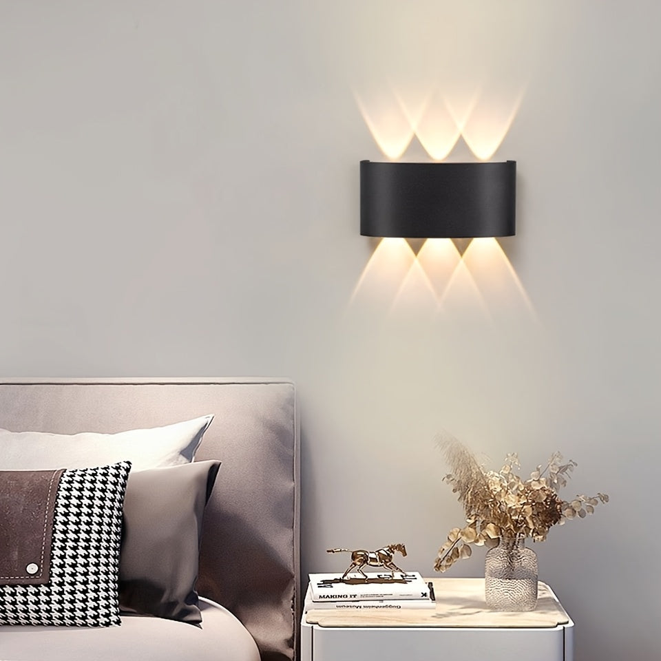 Modern Dual Beam LED Wall Light Indoor