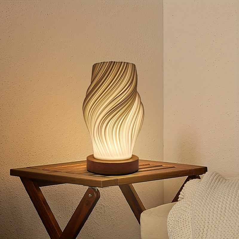 Modern LED Swirl Table Lamp Minimalist