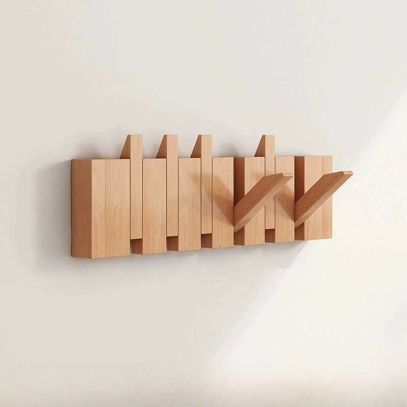 Wooden Wall Hooks Foldable Piano Key Design