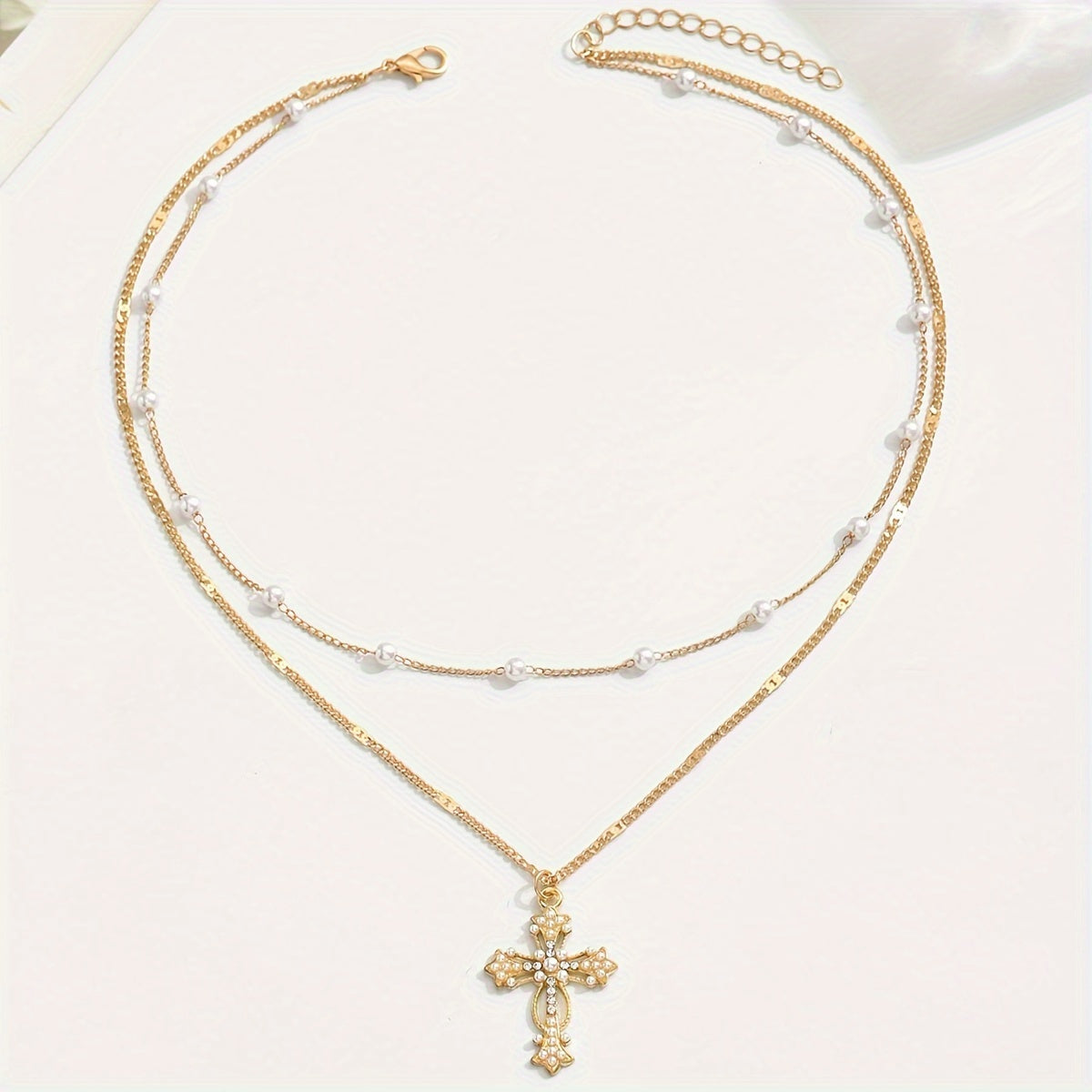 Necklace Cross Pendant Mothers Day Gold