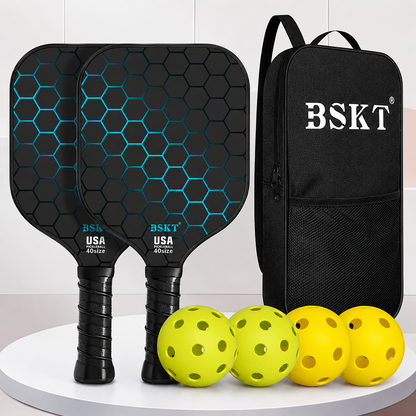 Pickleball Paddle Set Fiberglass Lightweight