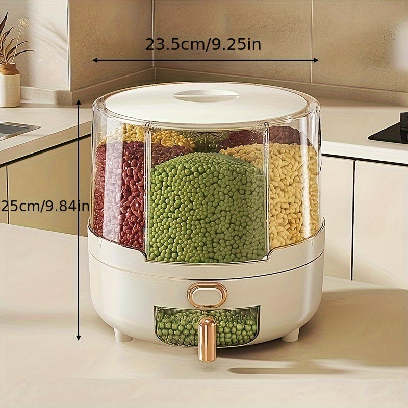 Rotating Airtight Food Storage Container