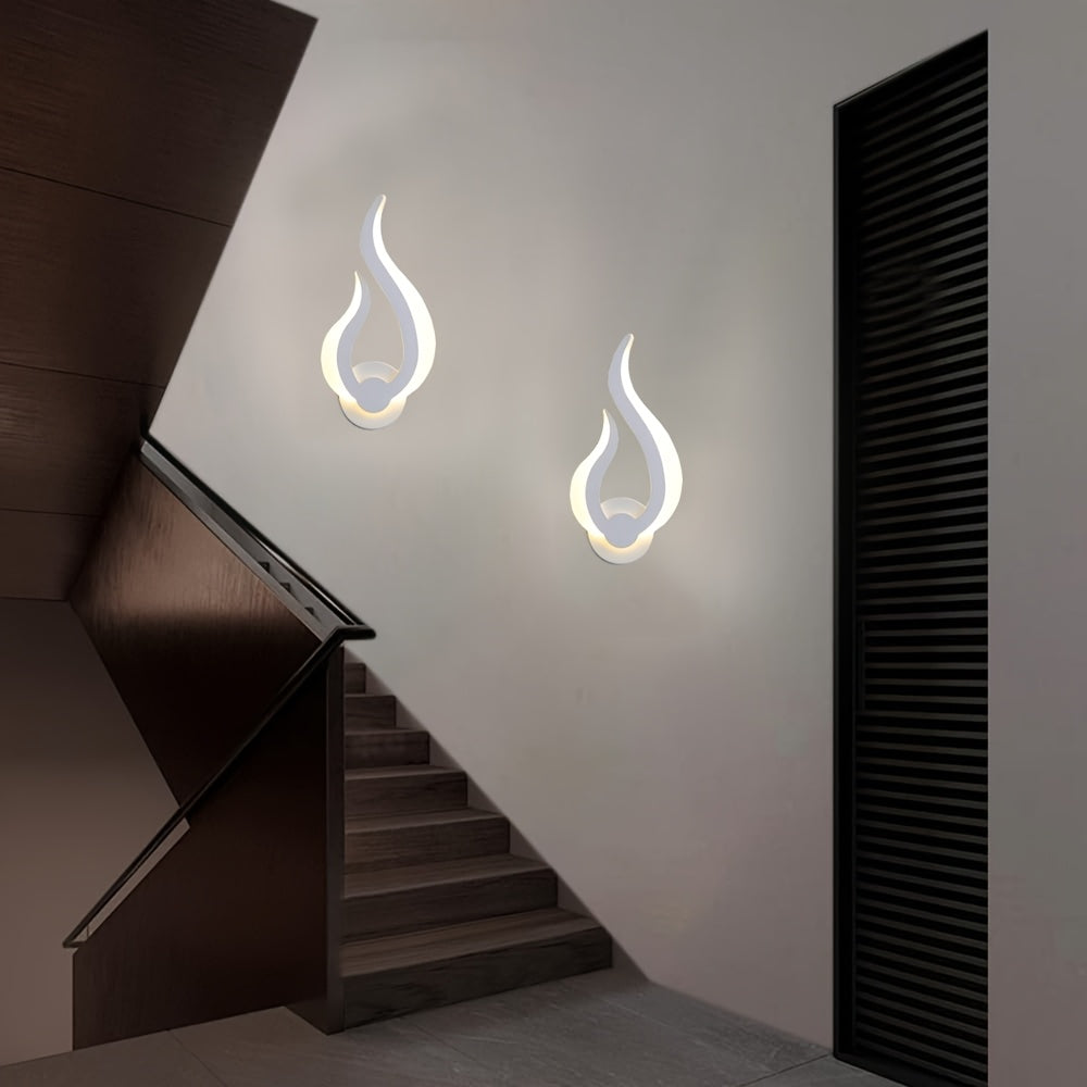 Modern Flame LED Wall Light 10W Warm