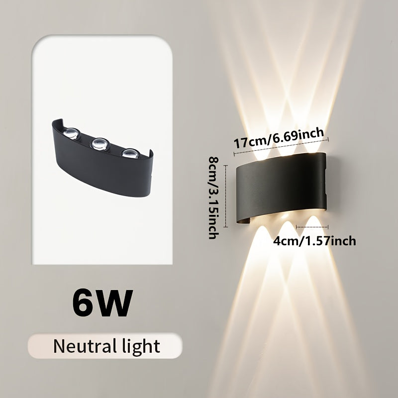 Modern Dual Beam LED Wall Light Indoor