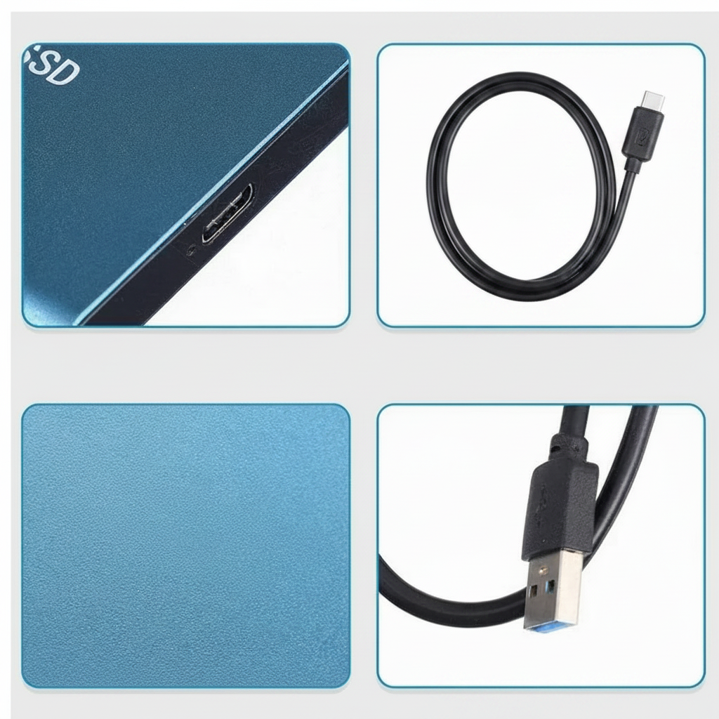 External Hard Drive Portable SSD High Speed