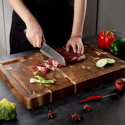 Acacia Wood Cutting Board Durable End Grain