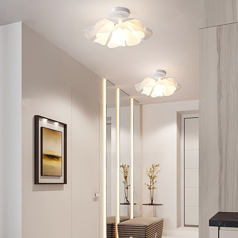 Rose Petal Ceiling Light Modern Semi Flush