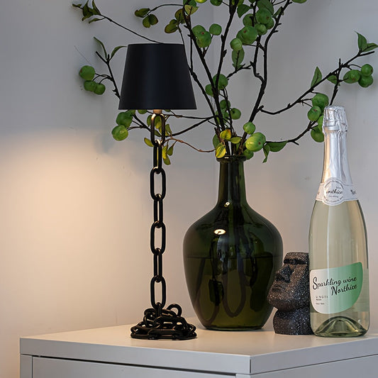 Modern Chain Link Table Lamp Rechargeable