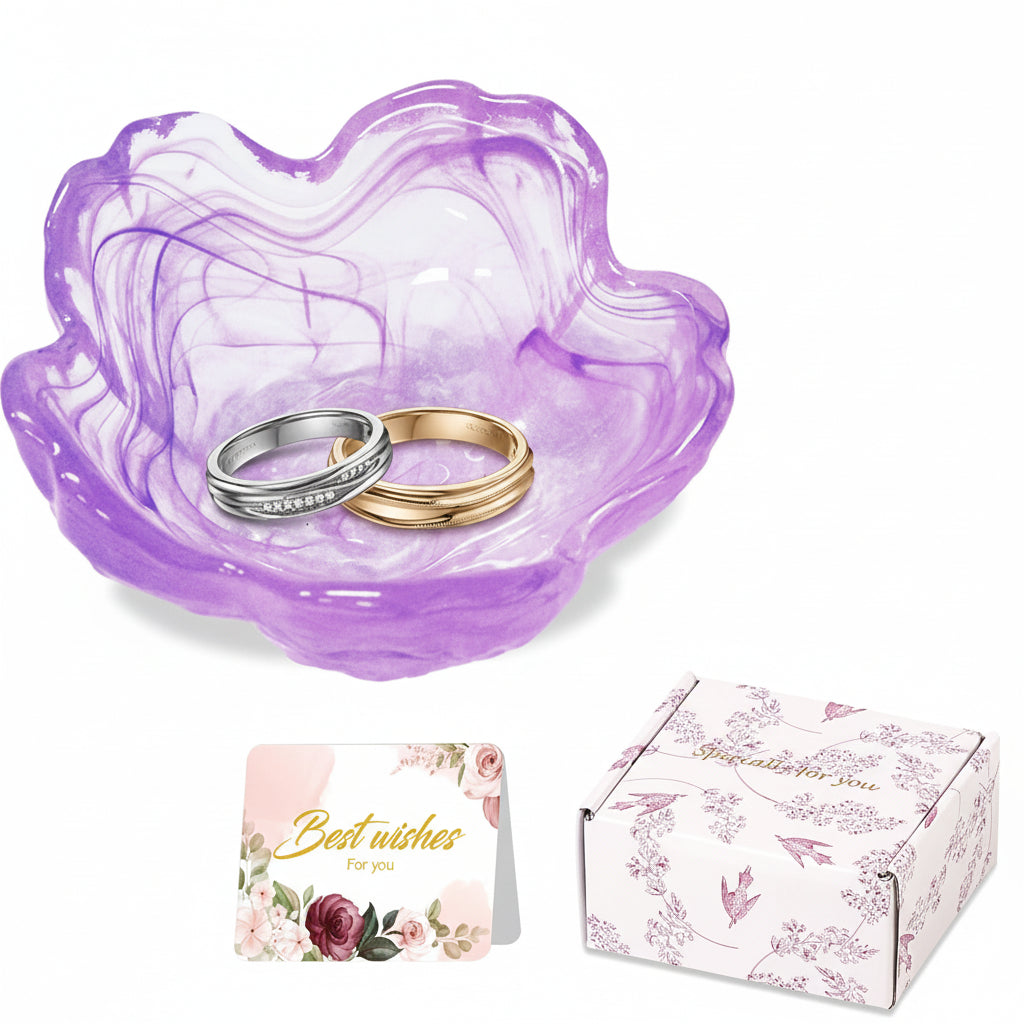 Mothers Day Flower Jewelry Dish Ceramic Ring