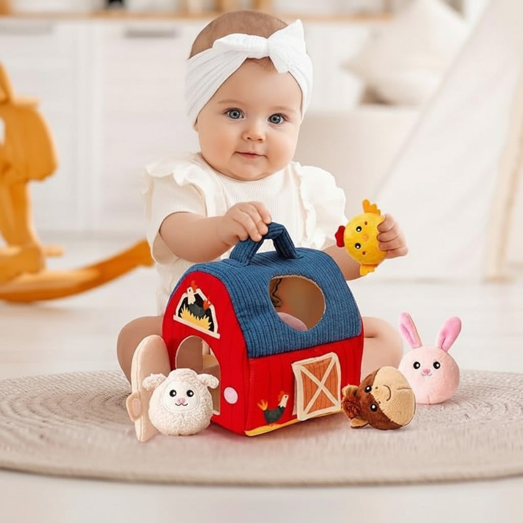 Farm Animal Toys Playset Soft Plush Fun
