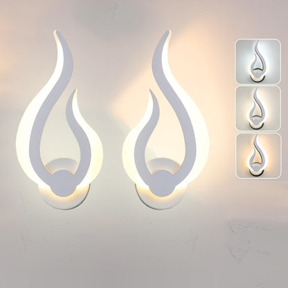 Modern Flame LED Wall Light 10W Warm