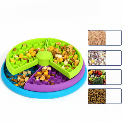 Slow Feeder Dog Bowl Interactive Puzzle Food