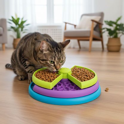 Slow Feeder Dog Bowl Interactive Puzzle Food