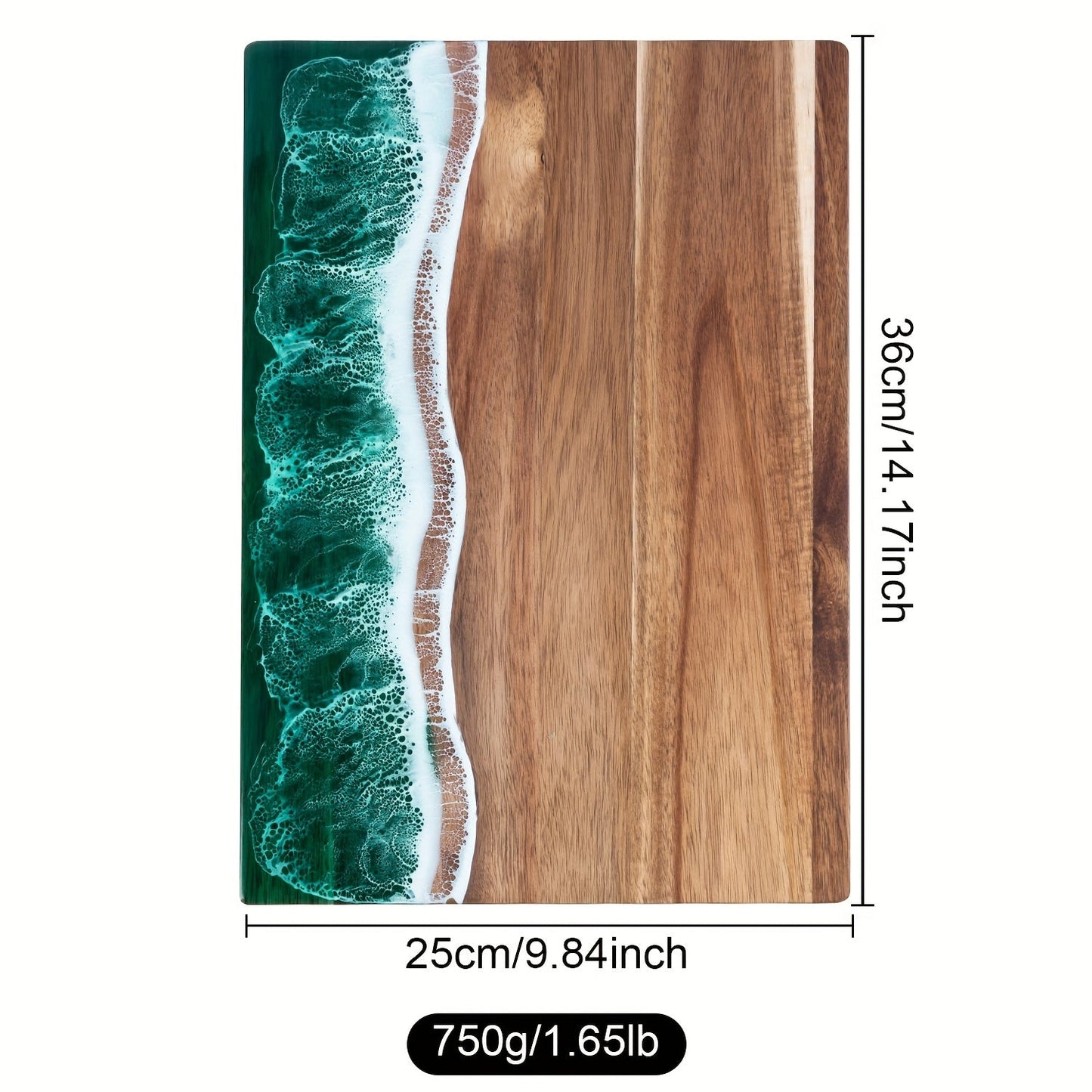 Wave Resin Cutting Board Ocean Inspired