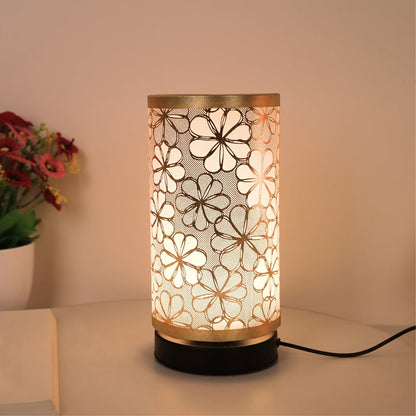 Floral USB Table Lamp Warm Ambient