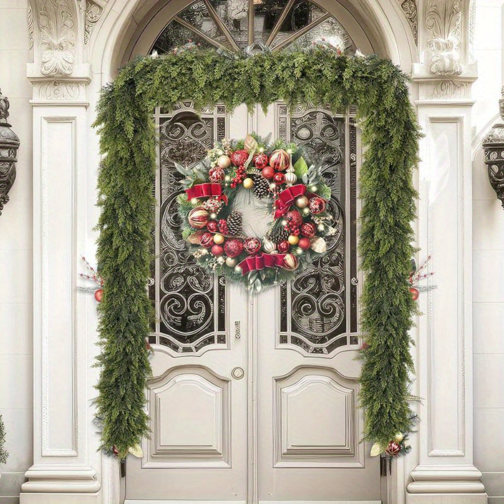 Christmas Garland Artificial Greenery Art