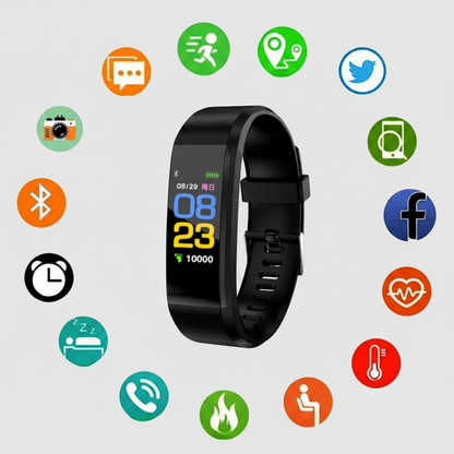 Fitness Tracker Smartwatch Wristband