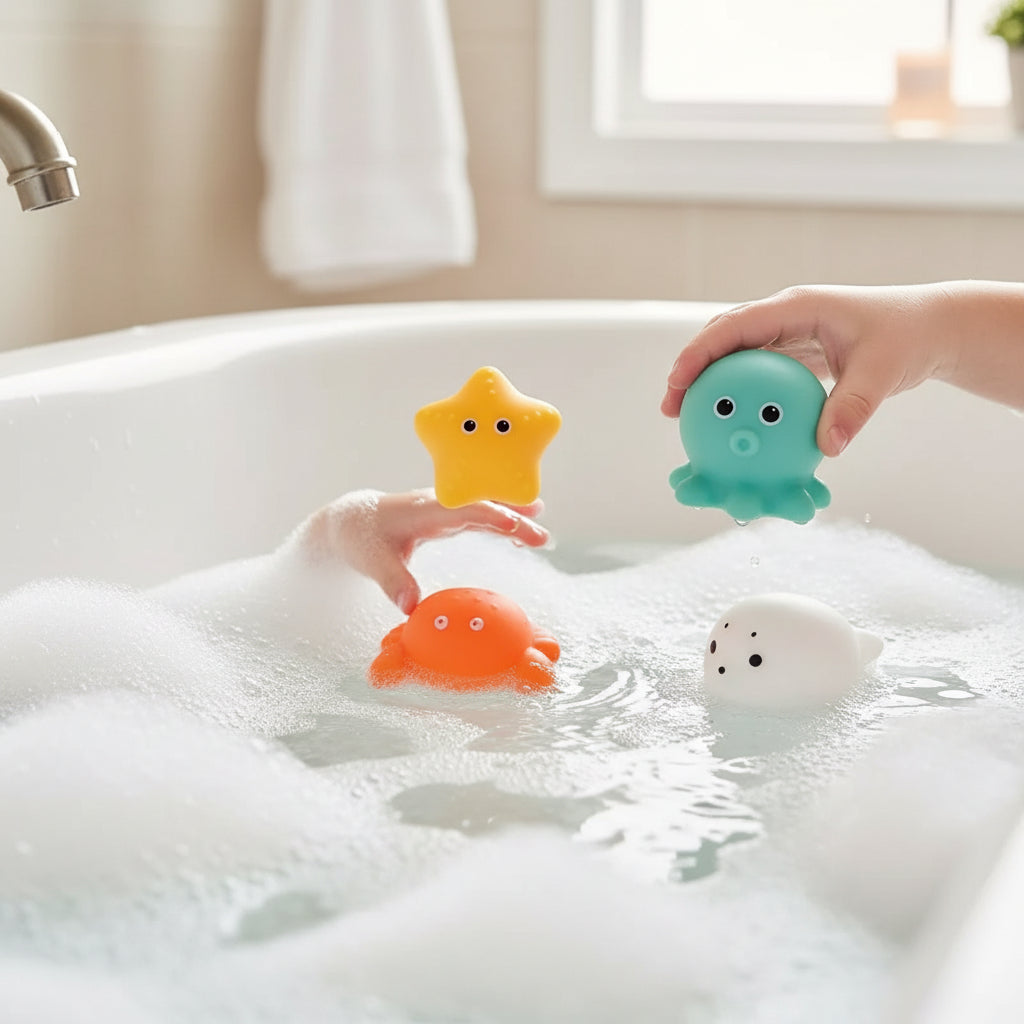 Floating Interactive Bath Toys Light Up Fun