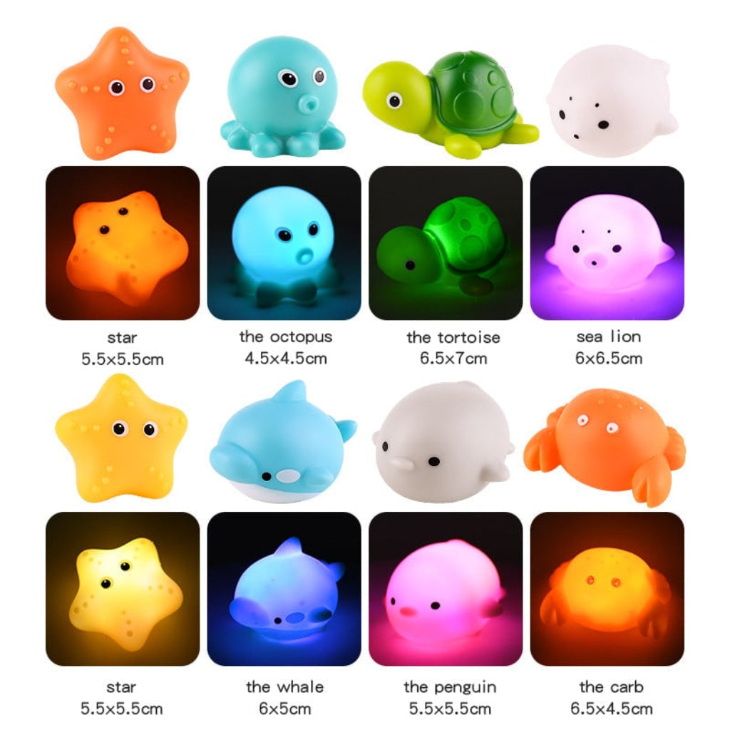 Floating Interactive Bath Toys Light Up Fun