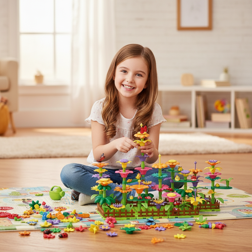 Flower Building Toy Creative Play