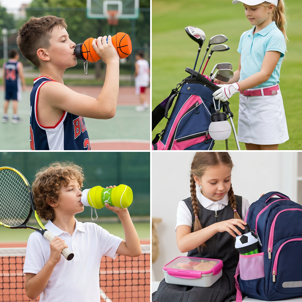 Foldable Collapsible Leak Proof Water Bottle