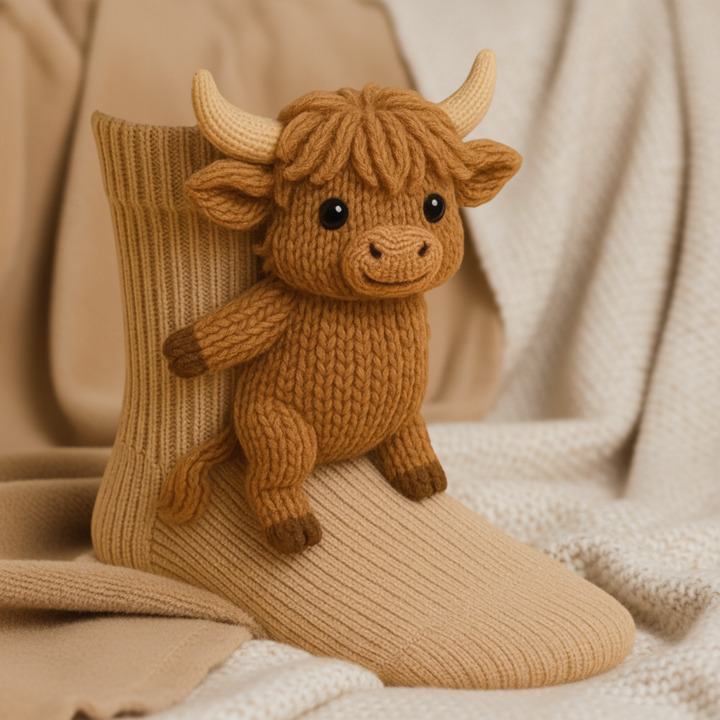 Fun Socks Cute Knitted Novelty Animal Design