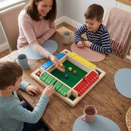 Board Game Wooden Dice Game Family Math