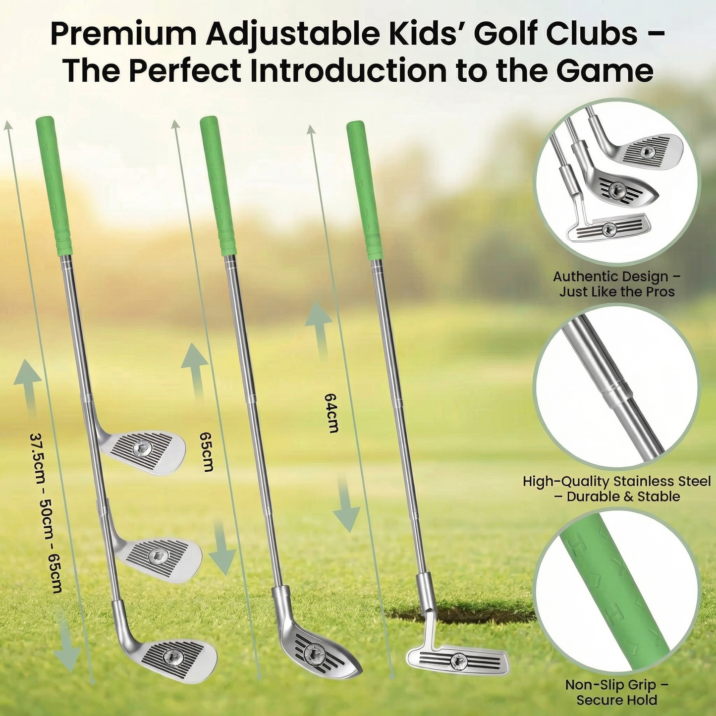 Golf Putting Mat Adjustable Golf Clubs