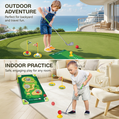 Golf Putting Mat Adjustable Golf Clubs