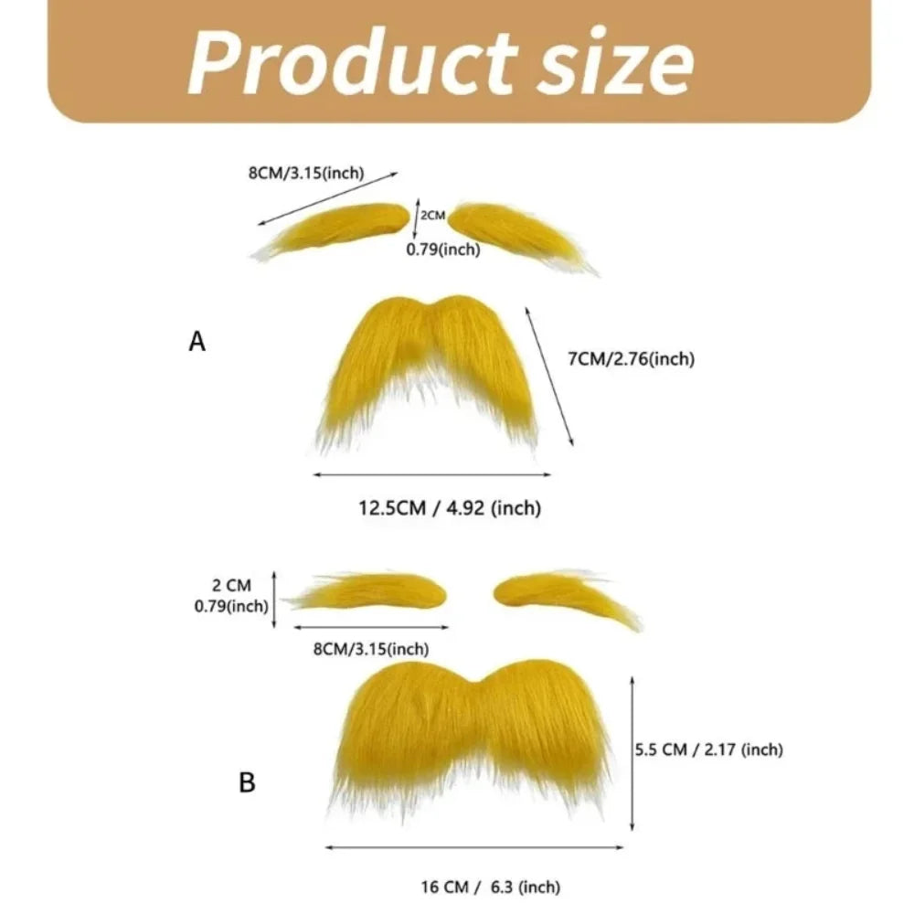 Halloween Accessories Adhesive Mustache