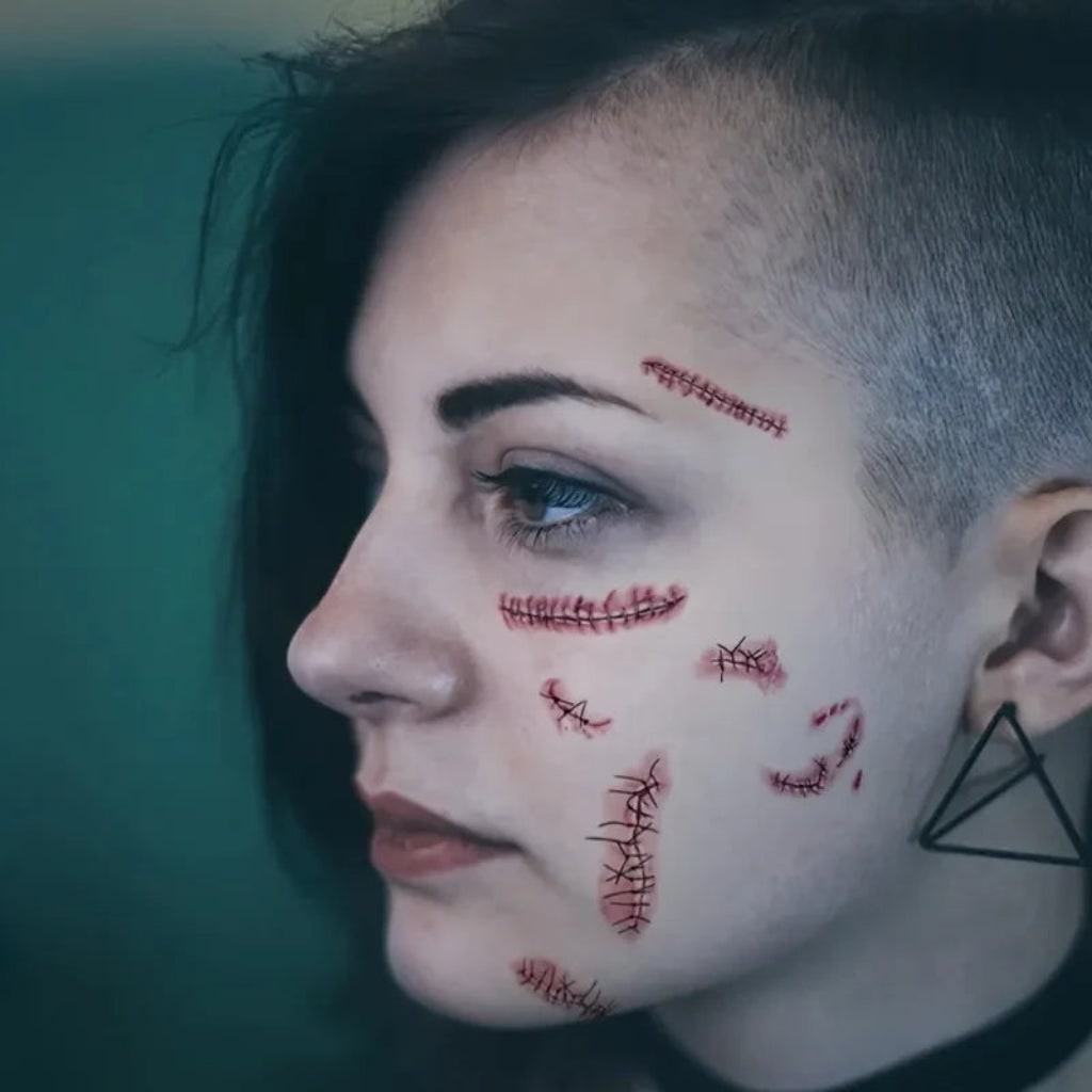 Halloween Accessories Horror Tattoos Wound