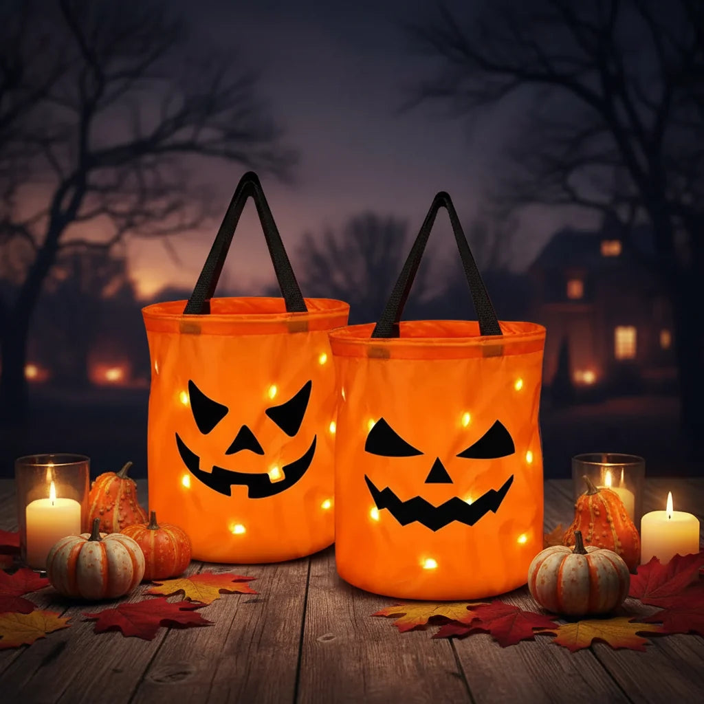 Halloween Accessories LED Light Reusable Bag