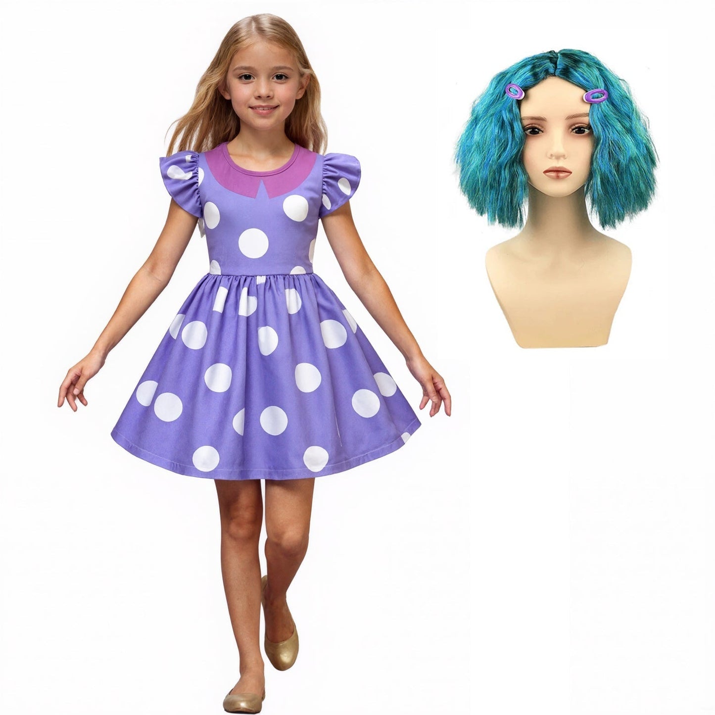 Halloween Costumes Kids Dress Polka Dot