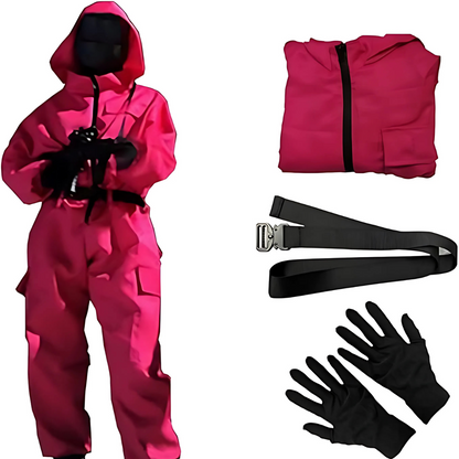 Halloween Costumes Hooded Jumpsuit Mask
