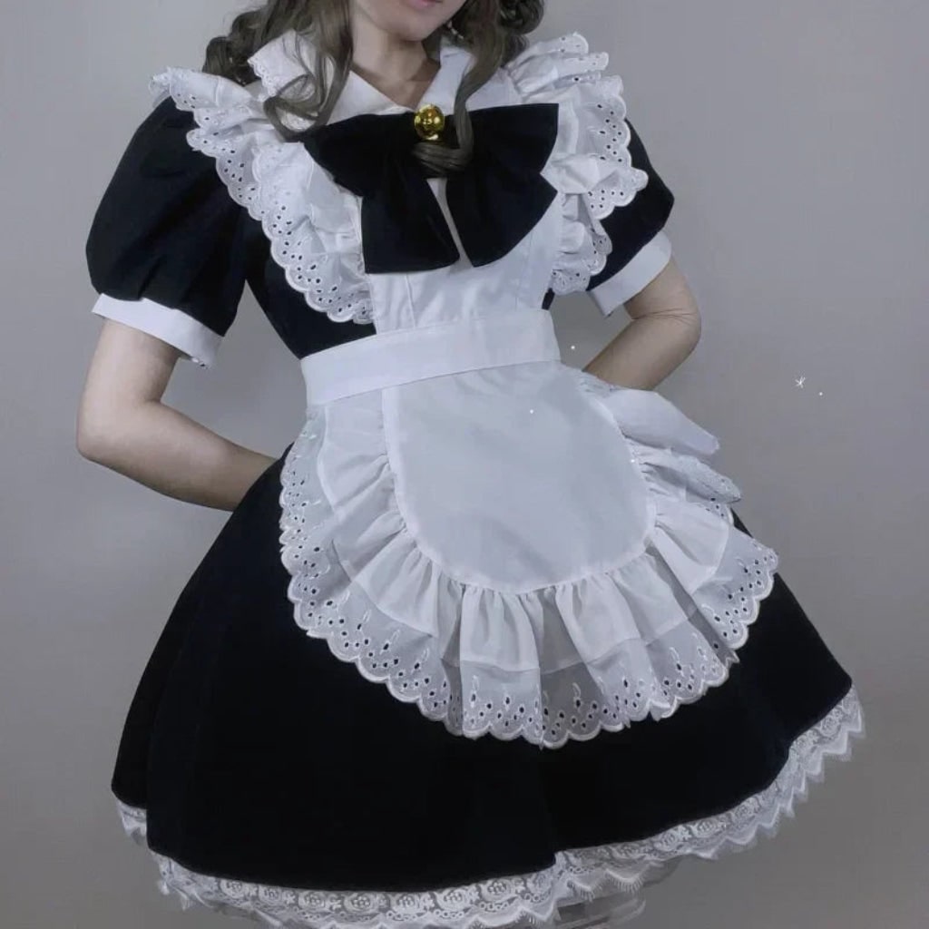 Halloween Costumes Adult Gothic Maid Dress
