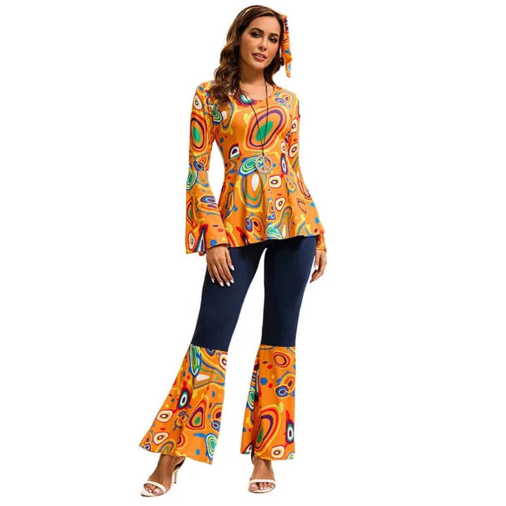 Halloween Costumes Adult Retro Hippie Bell