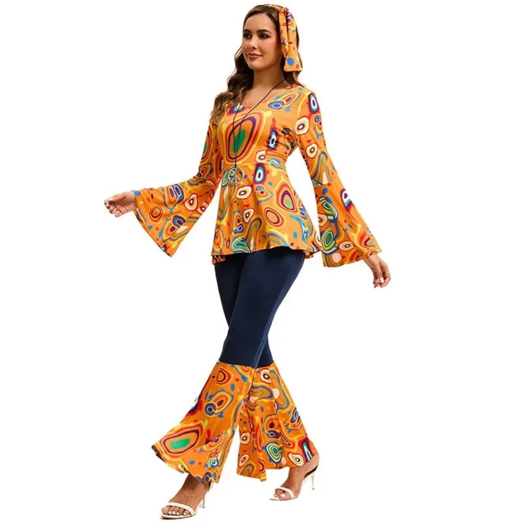 Halloween Costumes Adult Retro Hippie Bell