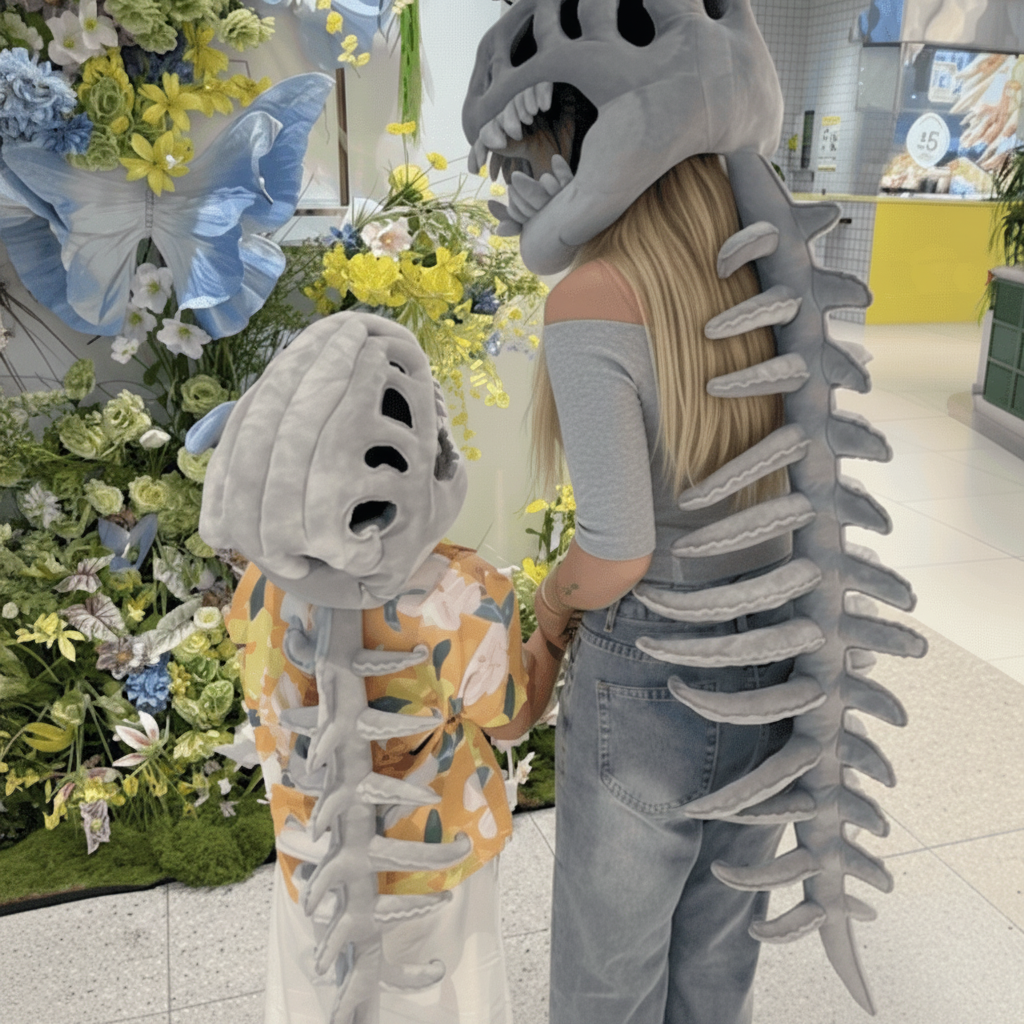 Halloween Costumes Dinosaur Skeleton Plush
