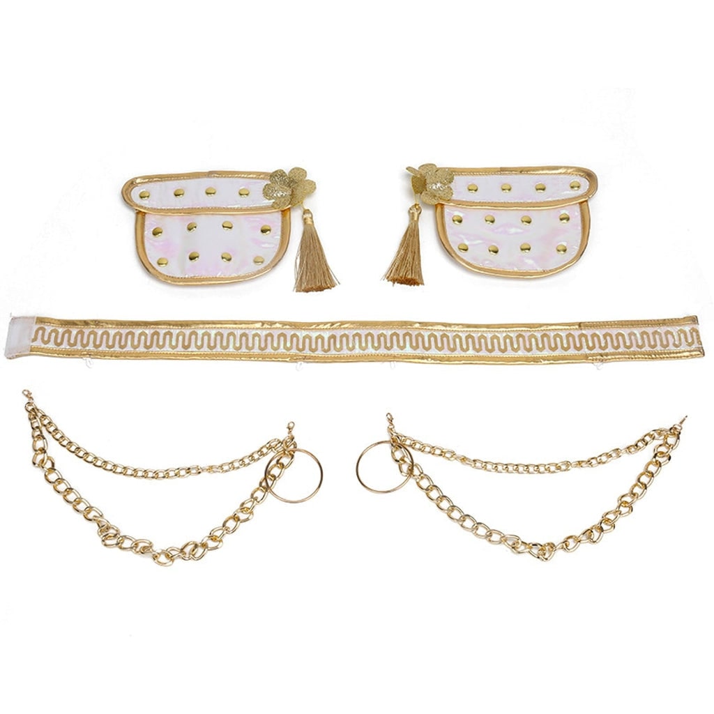 Halloween Costumes Girls Gold Dance Costume