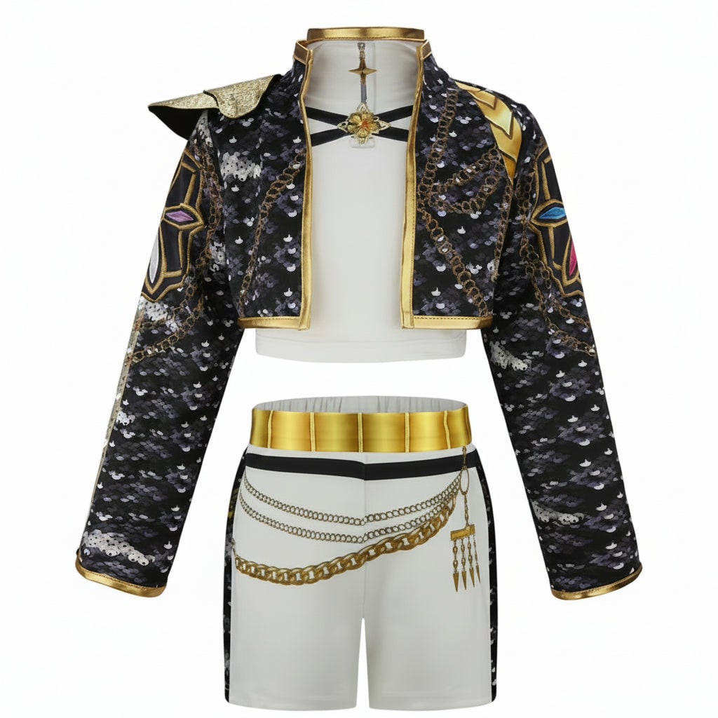 Halloween Costumes Girls Gold Dance Costume