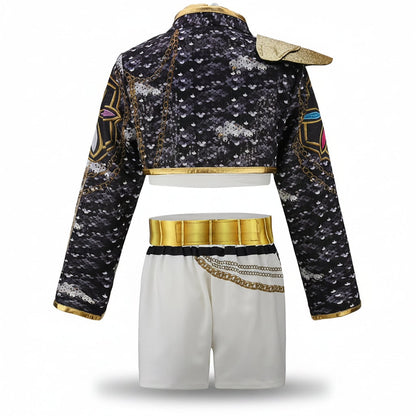 Halloween Costumes Girls Gold Dance Costume