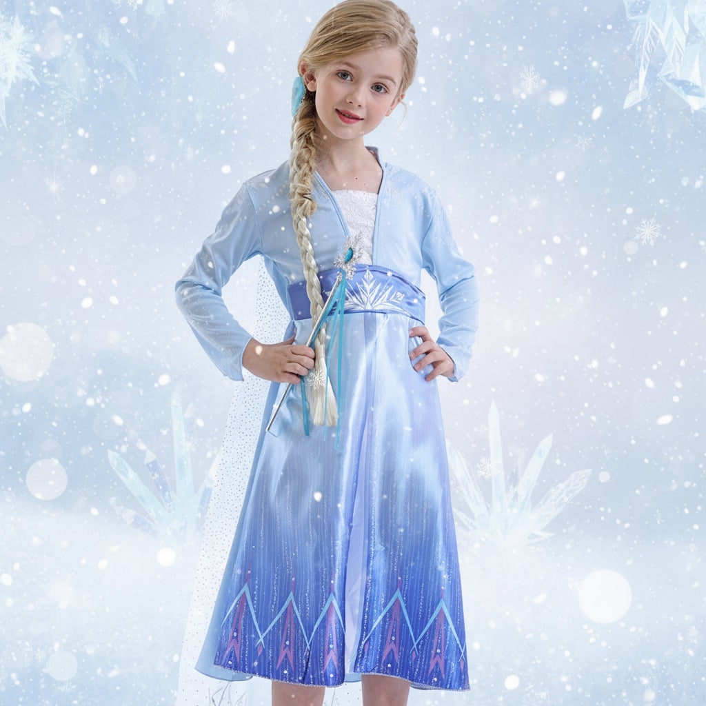 Halloween Costumes Girls Ice Princess Dress