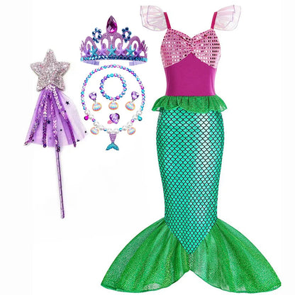 Halloween Costumes Girls Mermaid Dress