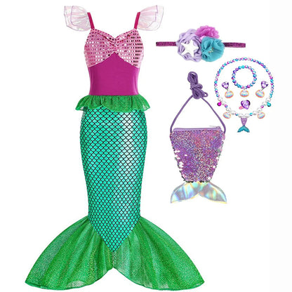 Halloween Costumes Girls Mermaid Dress