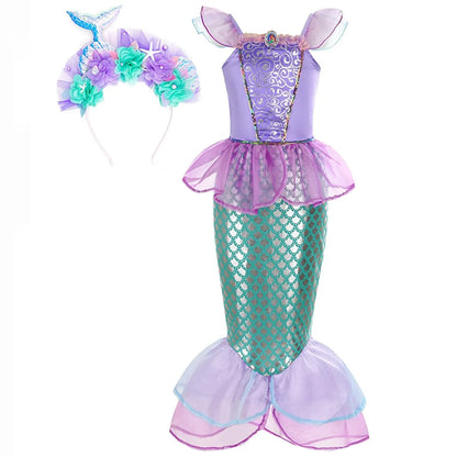 Halloween Costumes Girls Mermaid Dress