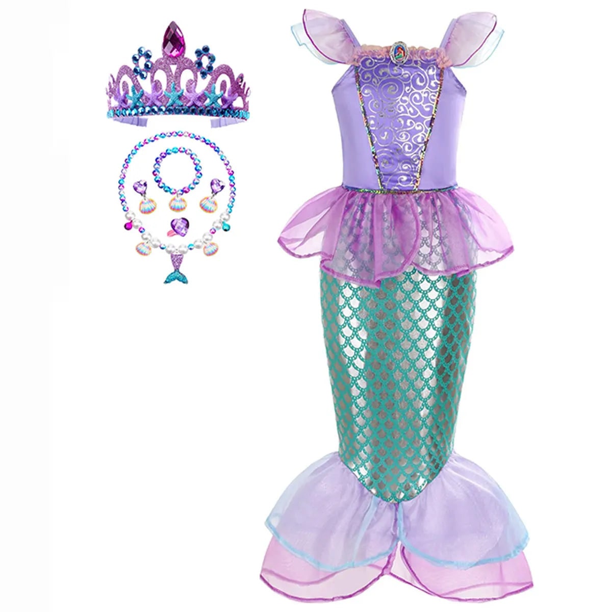 Halloween Costumes Girls Mermaid Dress
