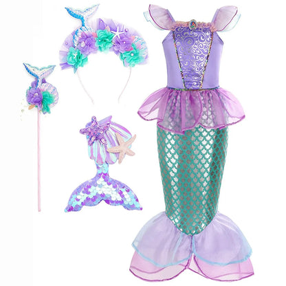 Halloween Costumes Girls Mermaid Dress