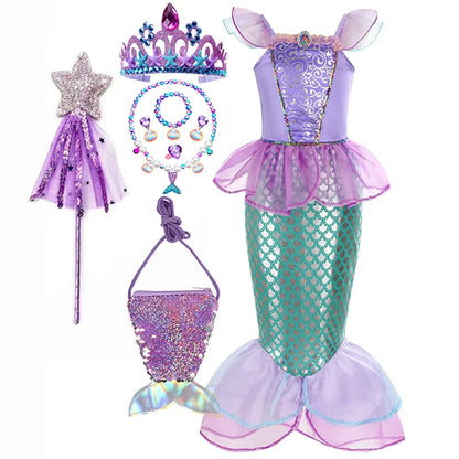 Halloween Costumes Girls Mermaid Dress