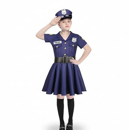 Halloween Costumes Girls Police Dress Role