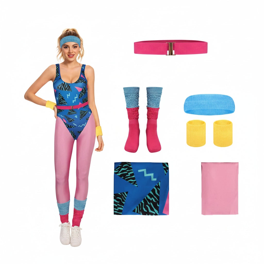 Halloween Costumes Girls Retro Fitness